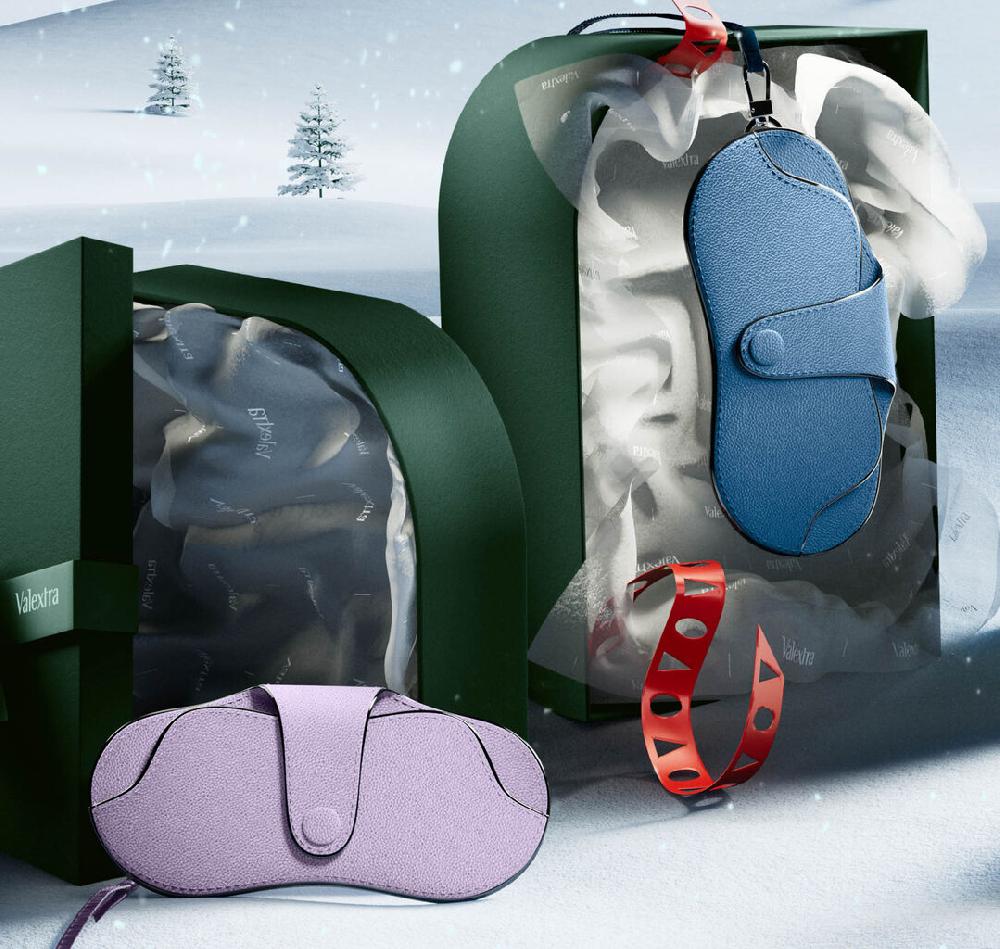 Valextra Custodia Occhiali Da Donna Con Laccio Di Lusso In Pelle Lilla | Valextra