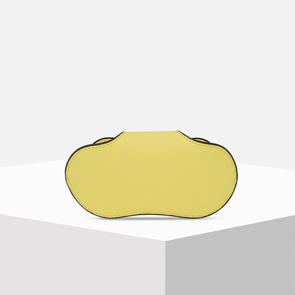 Valextra Custodia Occhiali In Pelle Gialla | Valextra