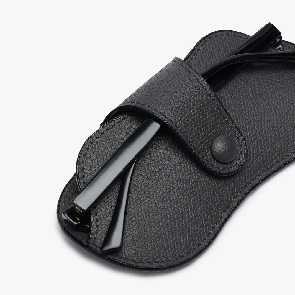 Valextra Custodia Occhiali In Pelle Grigia | Valextra