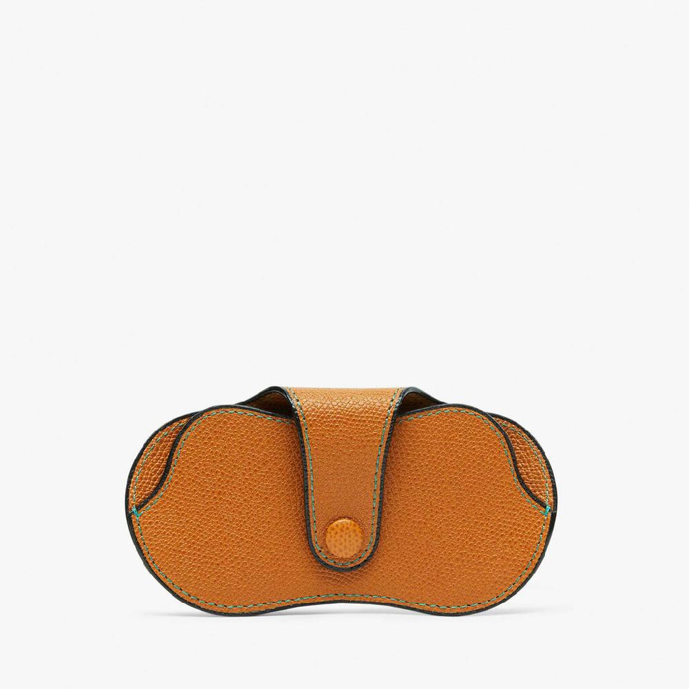 Valextra Custodia Occhiali In Pelle Marrone | Valextra