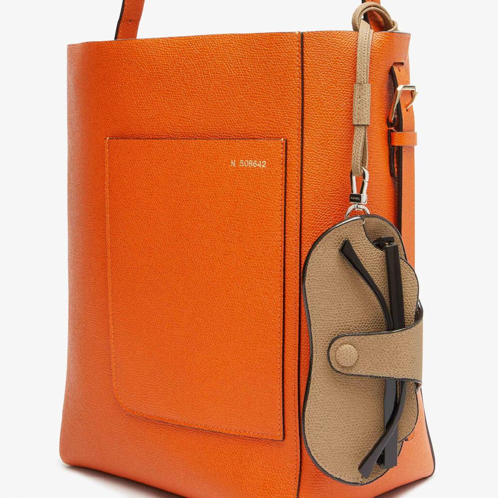 Valextra Custodia Porta Occhiali Da Donna In Pelle Beige | Valextra