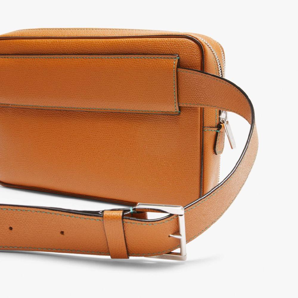 Valextra Marsupio A Tracolla In Pelle Marrone | Valextra V-Line