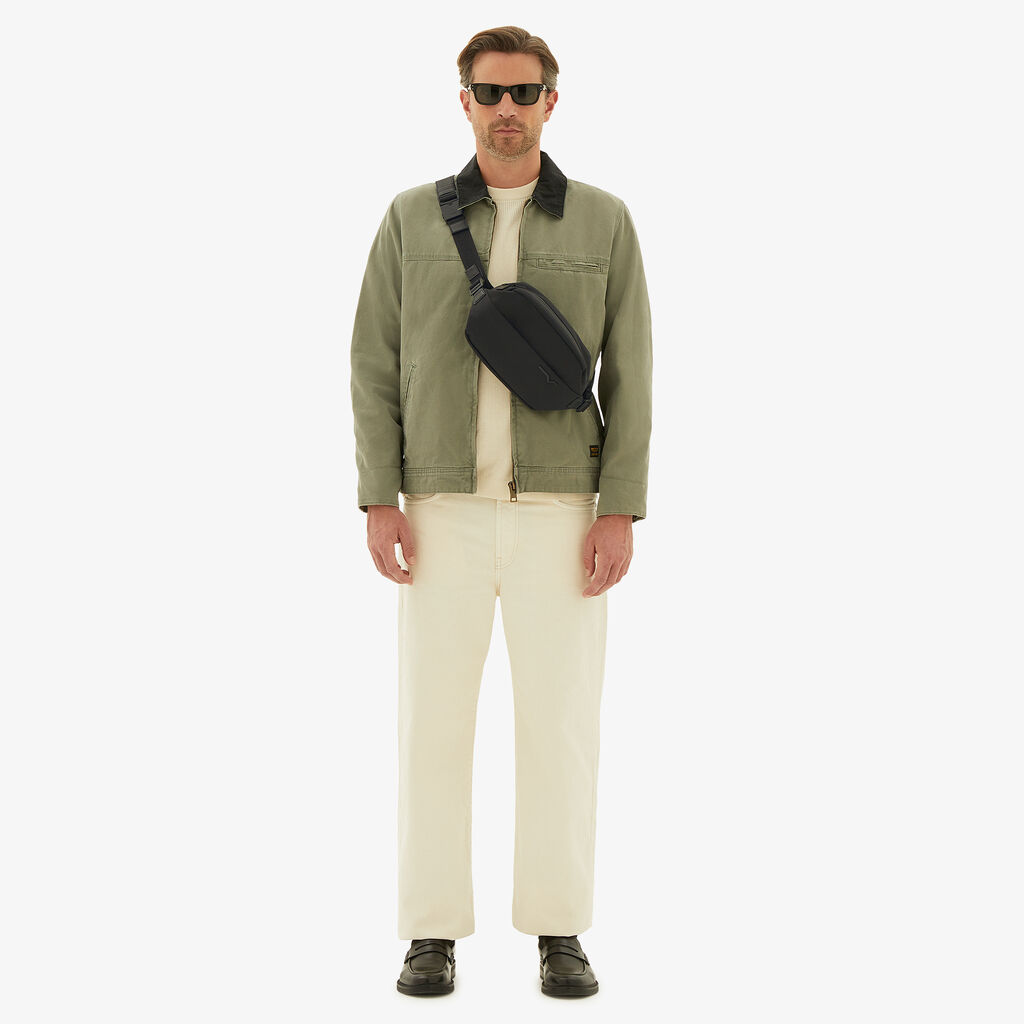 Valextra Maruspio Di Lusso In Nylon Rigenerato E Pelle Nera | Valextra