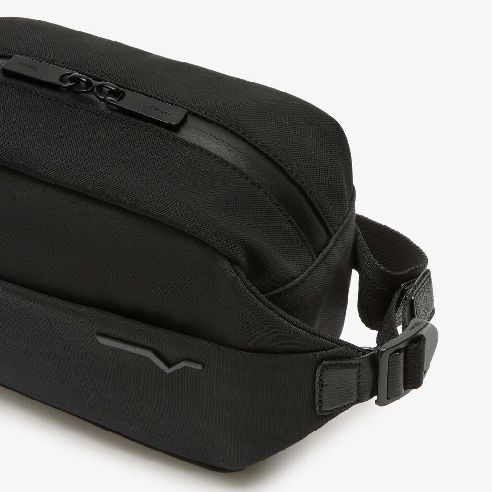 Valextra Maruspio Di Lusso In Nylon Rigenerato E Pelle Nera | Valextra