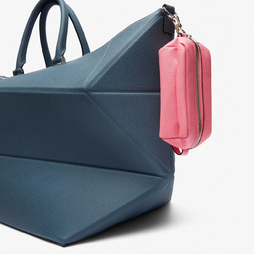 Valextra Micro Beauty-case/Micro Bag In Pelle Rosa | Valextra