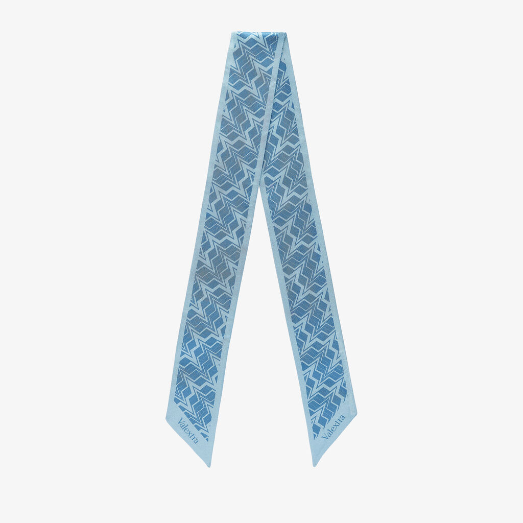 Valextra Nastro in Seta per borse di Lusso Azzurro e Blu | Valextra