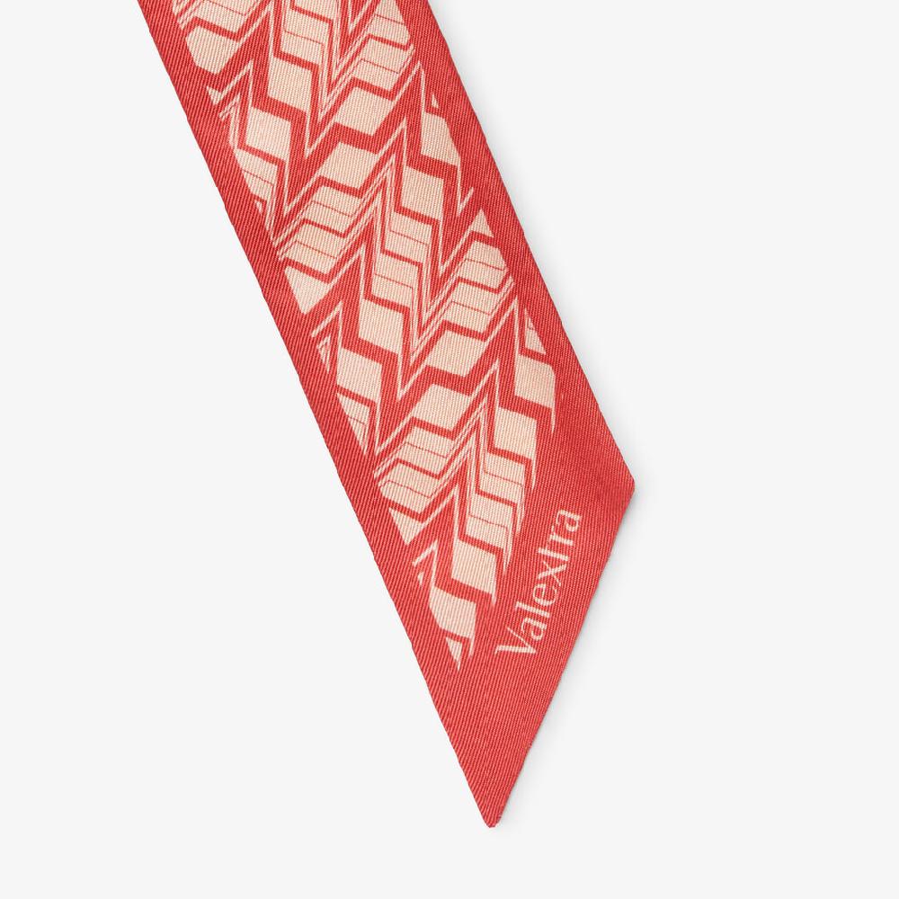 Valextra Nastro In Seta Per Borse Di Lusso Rosso E Rosa | Valextra