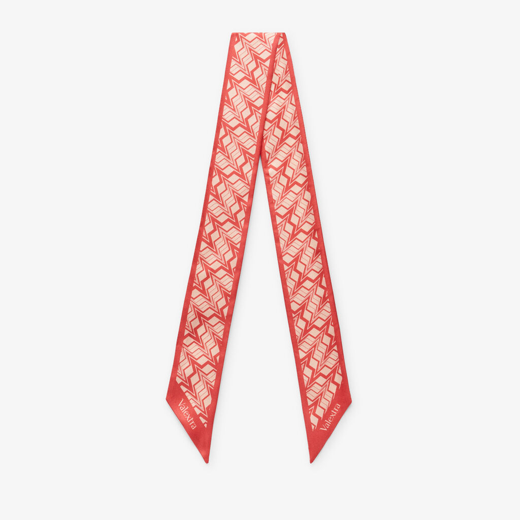 Valextra Nastro in Seta per borse di Lusso Rosso e Rosa | Valextra