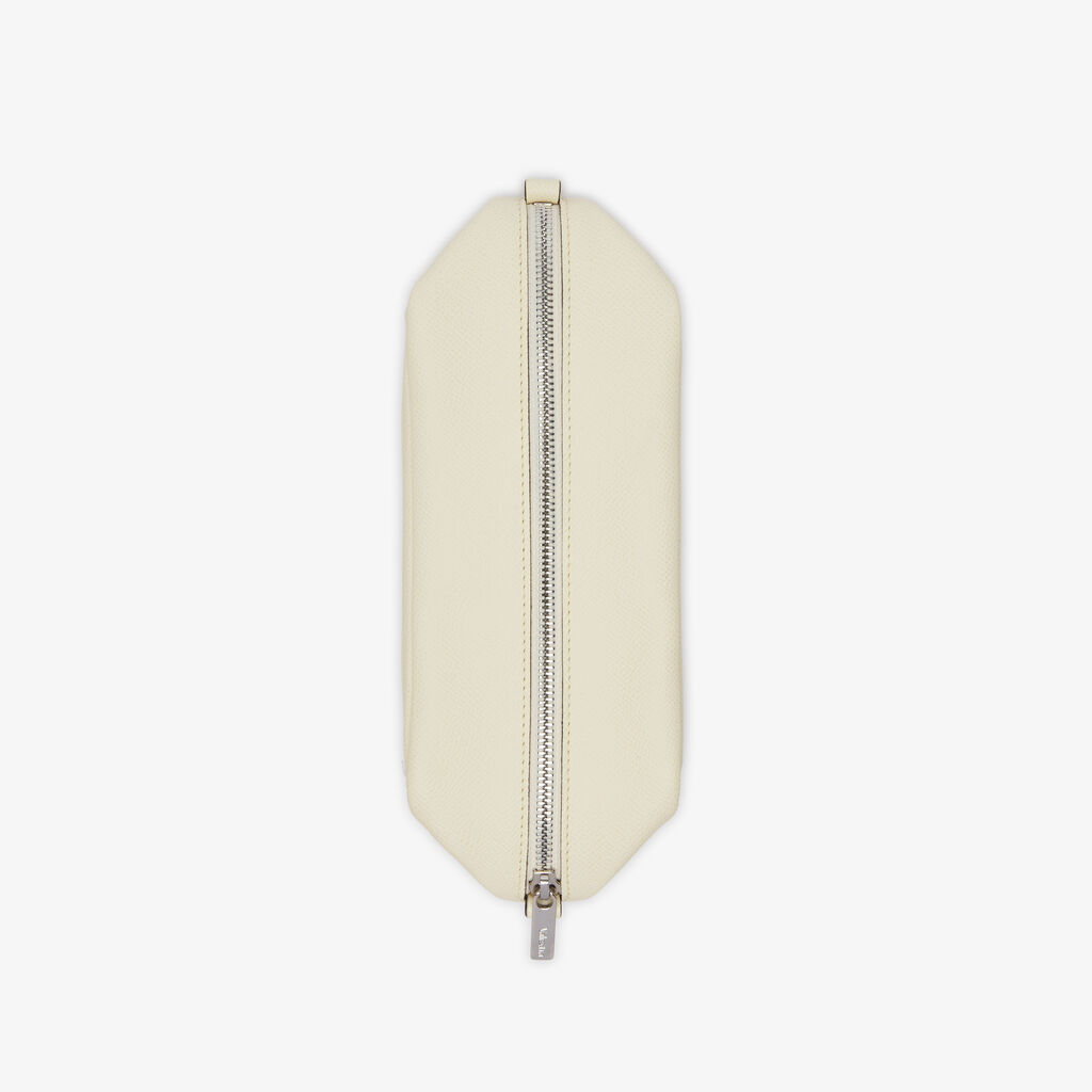 Valextra Pochette Da Viaggio Da Donna Di Lusso In Pelle Bianca