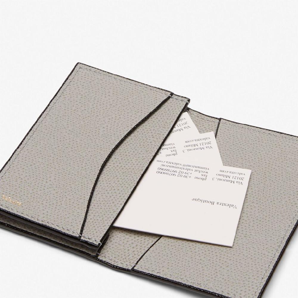 Valextra Porta Biglietti Da Visita E Tessere In Pelle Grigio Chiaro | Valextra