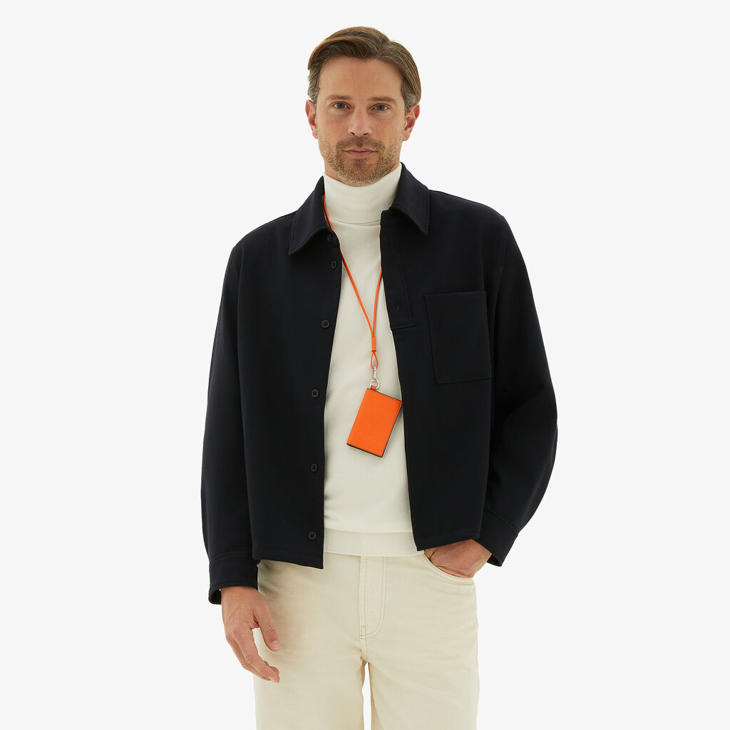 Valextra Porta Carte Con Laccio Da Donna In Pelle Arancione | Valextra