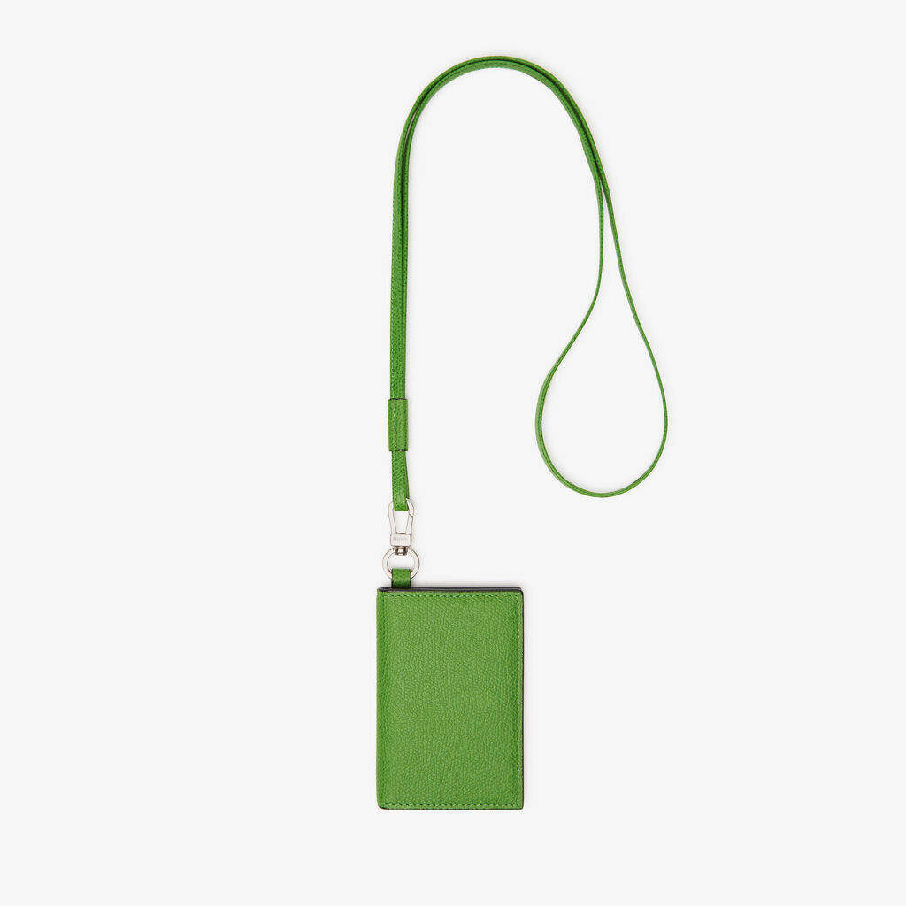 Valextra Porta carte con laccio da Donna in Pelle Verde | Valextra