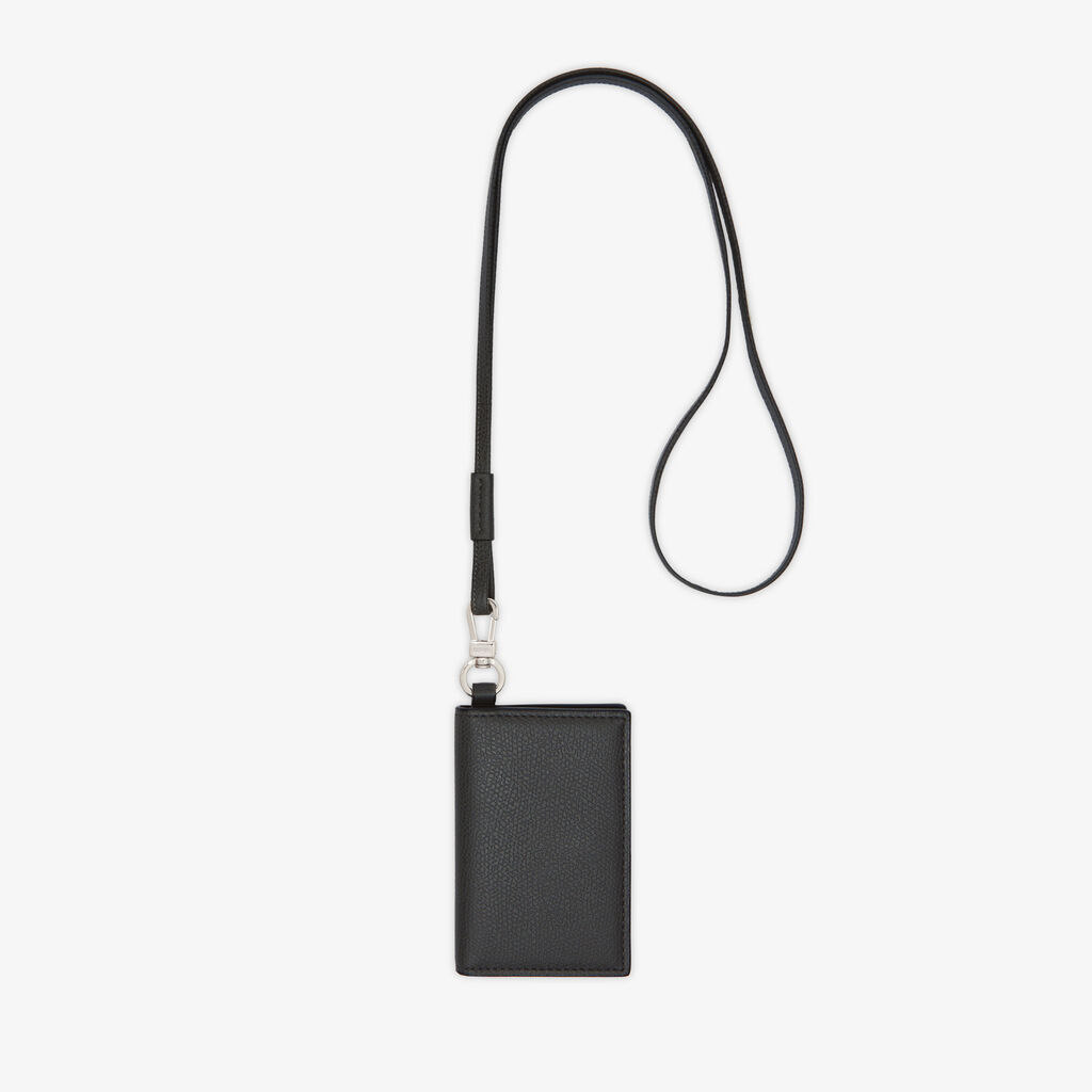 Valextra Porta carte con laccio da Uomo in Pelle Grigia | Valextra