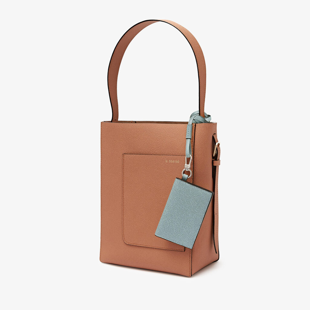 Valextra Porta Carte Con Laccio Donna In Pelle Azzurra Cerulea | Valextra