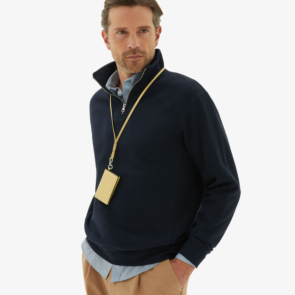 Valextra Porta Carte Da Donna Con Laccio Di Lusso In Pelle Gialla | Valextra