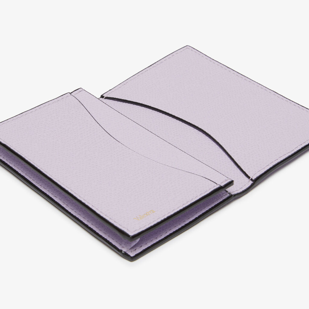 Valextra Porta Carte Di Credito Da Donna Di Lusso In Pelle Lilla | Valextra