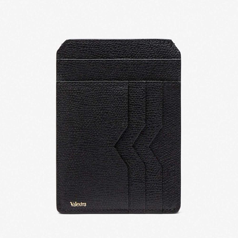 Valextra Porta Carte Di Credito In Pelle Nera | Valextra Piccola Pelletteria