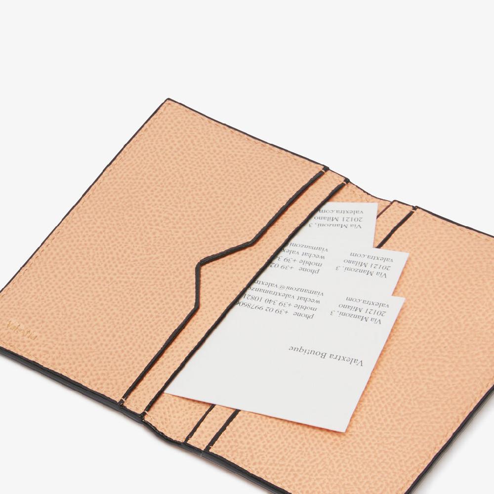 Valextra Porta Carte Di Credito In Pelle Rosa Cipria | Valextra