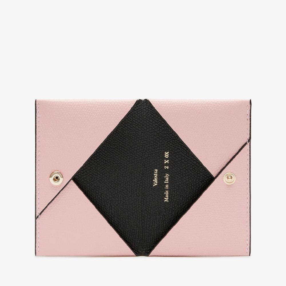 Valextra Porta Carte Piccolo Da Donna In Pelle Rosa | Valextra