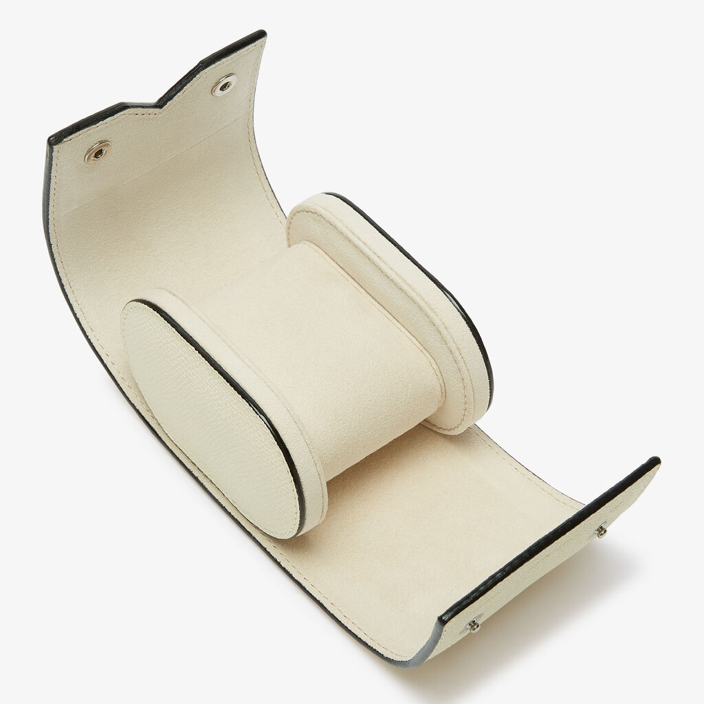 Valextra Porta Orologio Singolo Da Donna In Pelle Bianca | Valextra V-Line