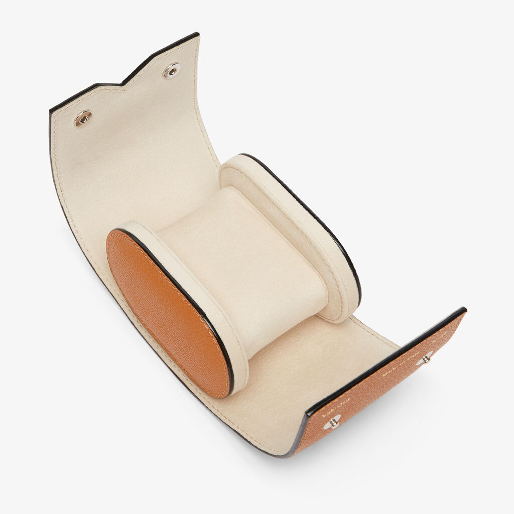 Valextra Porta Orologio Singolo Di Lusso In Pelle Marrone | Valextra V-Line