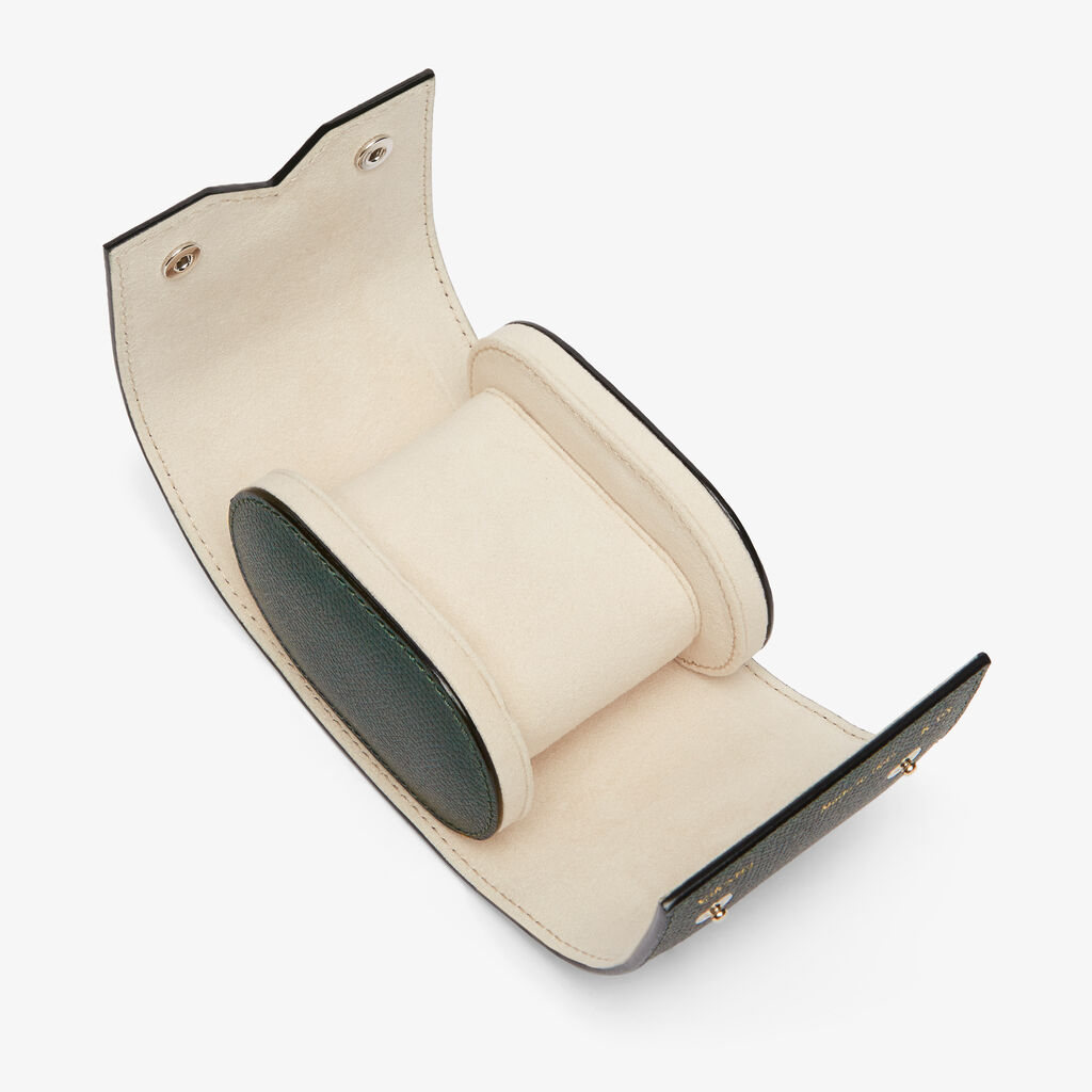 Valextra Porta Orologio Singolo Di Lusso In Pelle Verde | Valextra V-Line