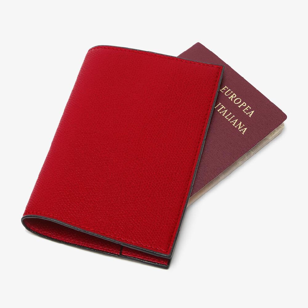 Valextra Porta Passaporto Da Donna In Pelle Rossa Di Lusso | Valextra