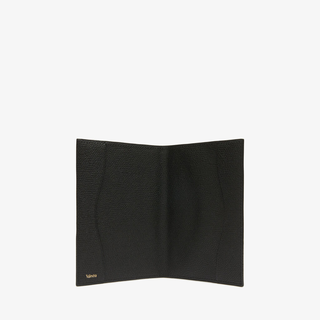 Valextra Porta Passaporto Elegante In Pelle Nera Di Lusso | Valextra