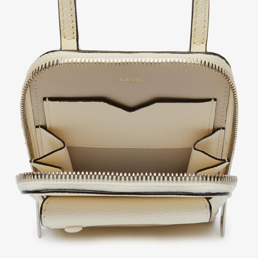 Valextra Porta Telefono Da Donna In Pelle Bianca | Valextra Pocket