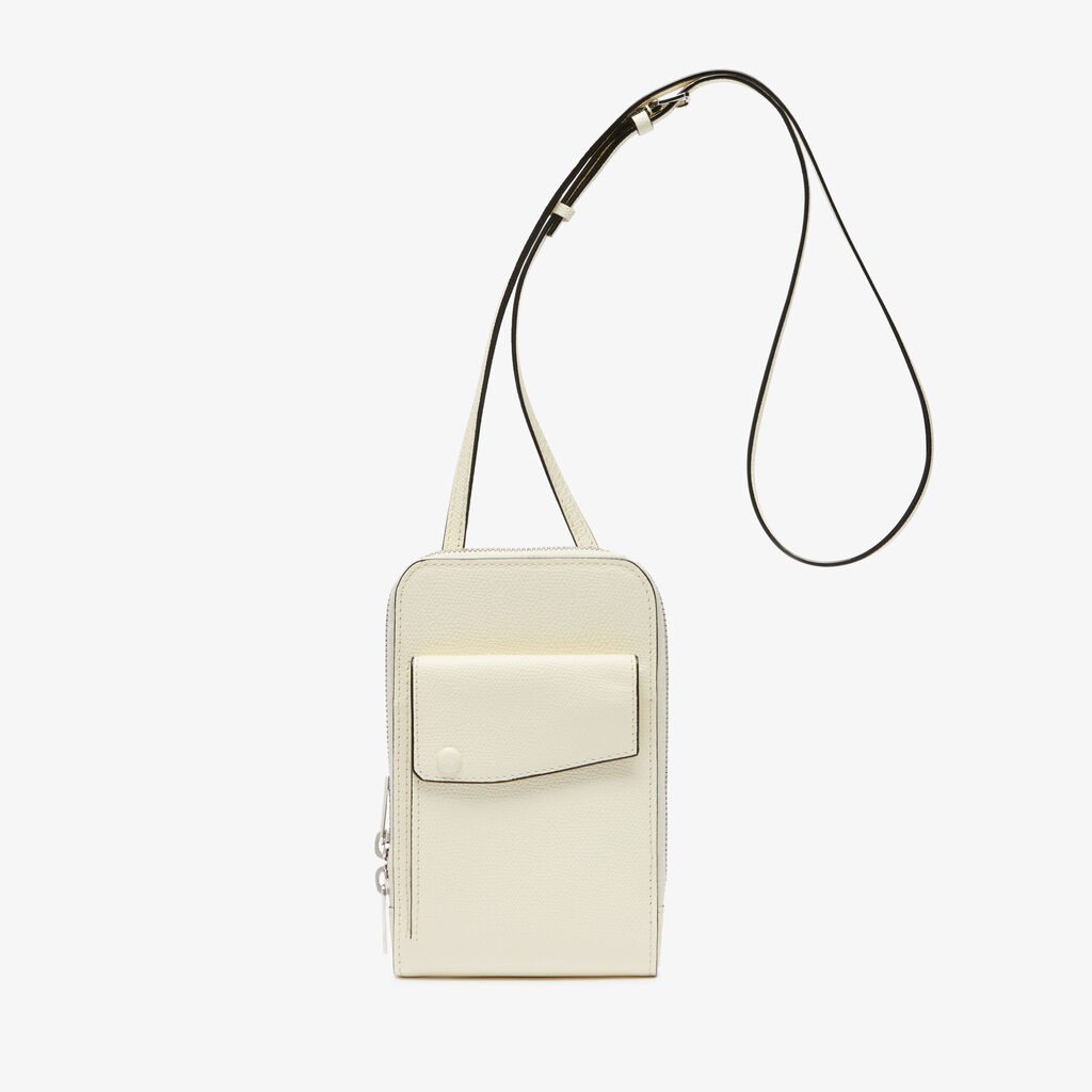 Valextra Porta telefono da Donna in Pelle Bianca | Valextra Pocket