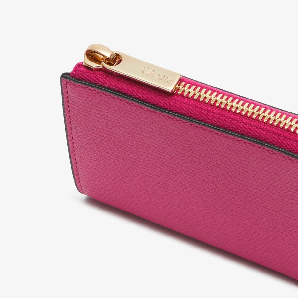Valextra Portachiavi Donna In Pelle Rosa Di Lusso | Valextra Zip Around