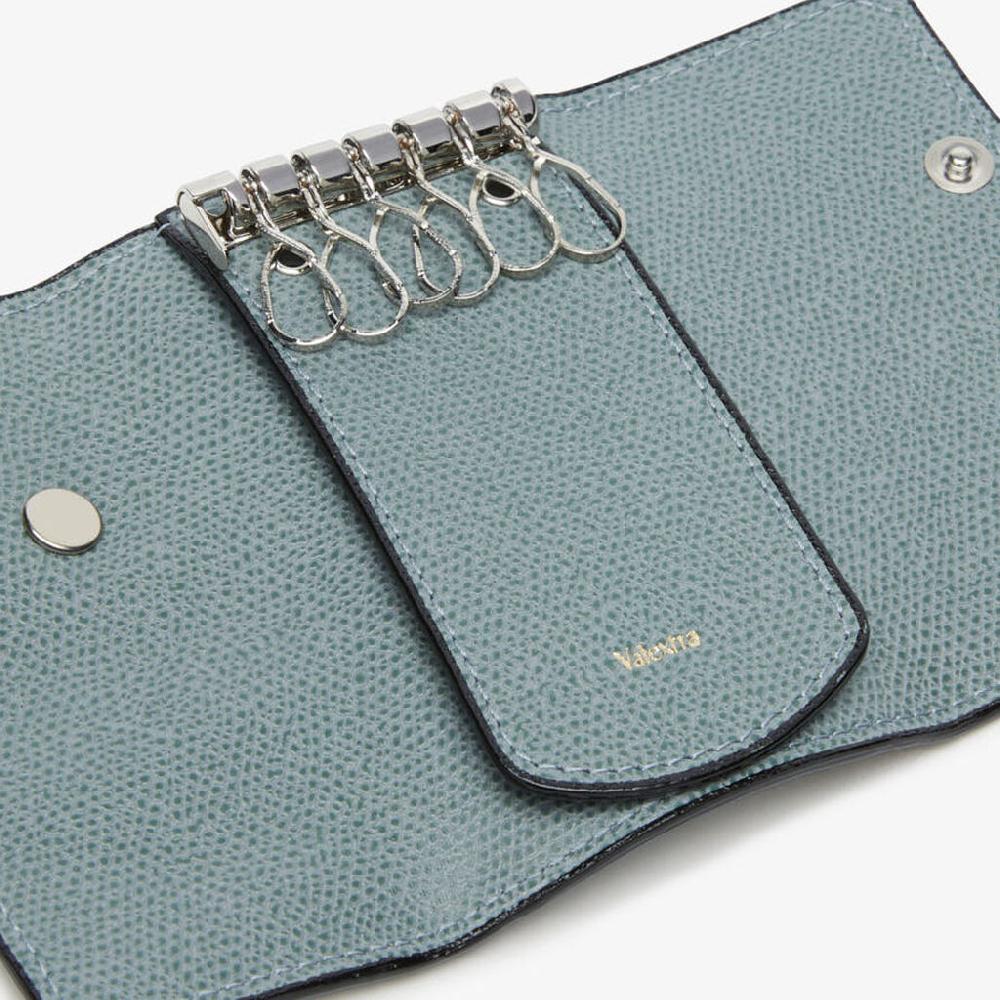 Valextra Portachiavi In Pelle Azzurra Cerulea | Valextra Tric Trac
