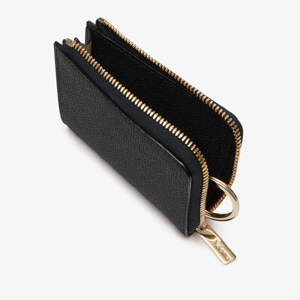 Valextra Portachiavi In Pelle Blu Notte Di Lusso | Valextra Zip Around