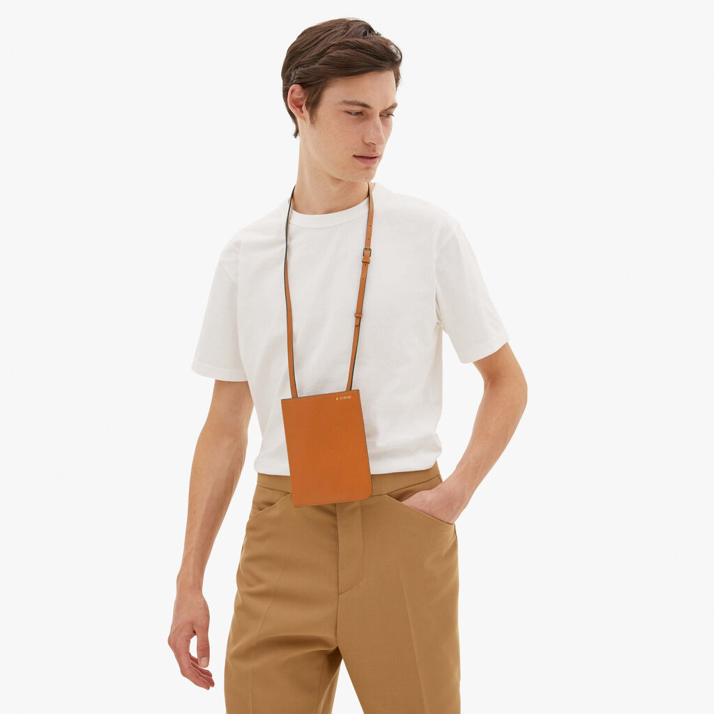 Valextra Portadocumenti A Tracolla In Pelle Marrone | Valextra Soft