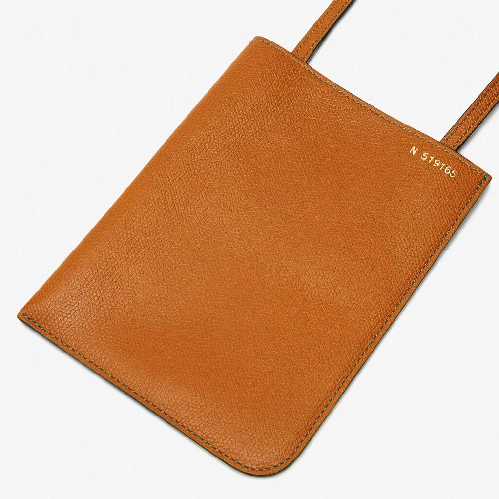 Valextra Portadocumenti A Tracolla In Pelle Marrone | Valextra Soft