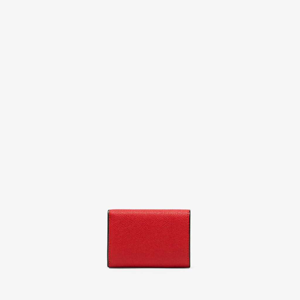 Valextra Portafoglio Bifold Compatto In Pelle Rossa | Valextra