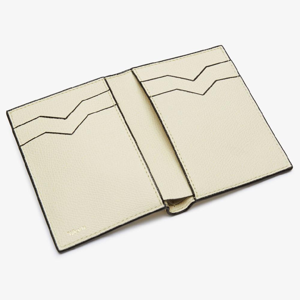 Valextra Portafoglio Bifold Da Donna In Pelle Bianca Di Lusso | Valextra