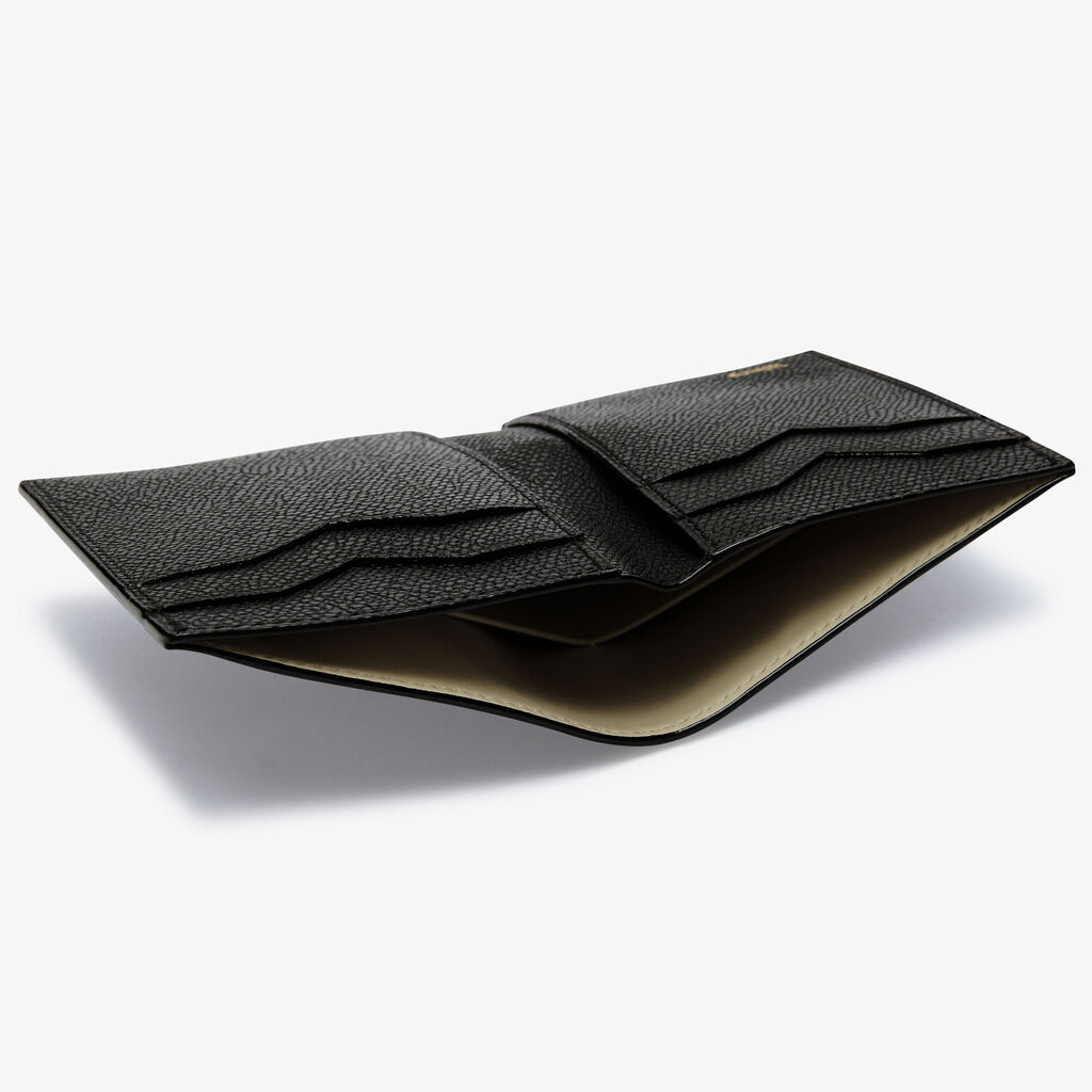 Valextra Portafoglio Bifold Da Donna In Pelle Nera Di Lusso | Valextra