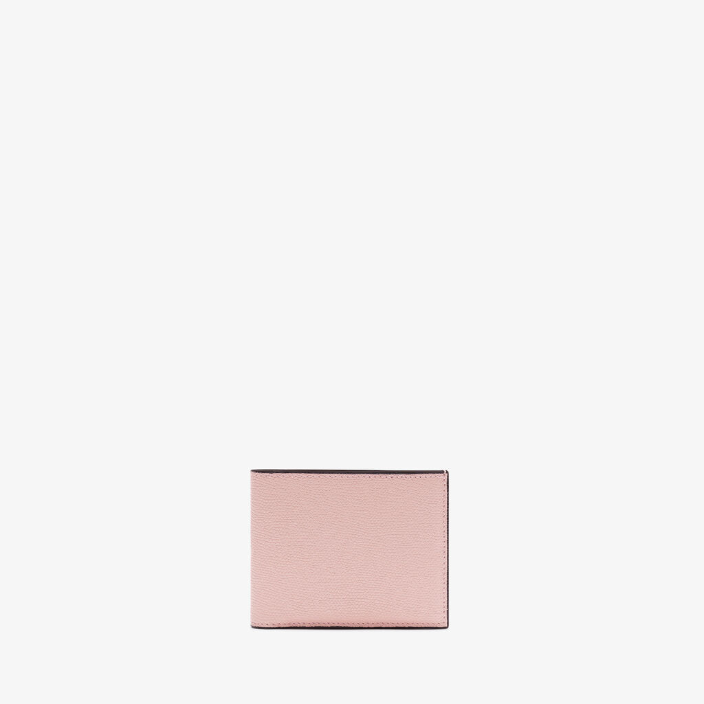 Valextra Portafoglio bifold da Donna in Pelle Rosa di Lusso | Valextra