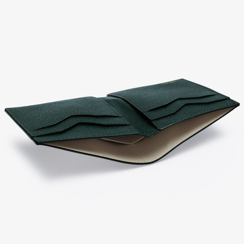 Valextra Portafoglio Bifold Da Donna In Pelle Verde Di Lusso | Valextra