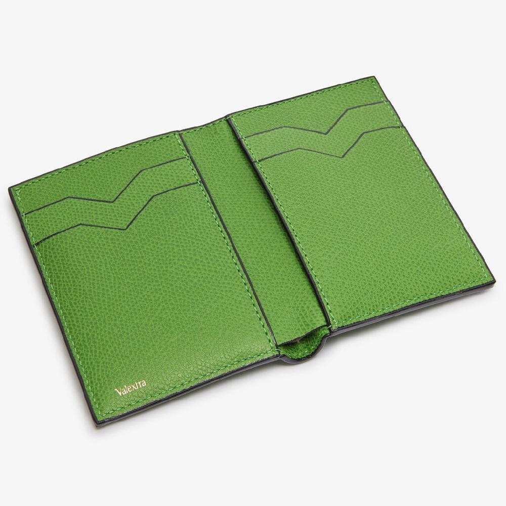 Valextra Portafoglio Bifold Di Lusso In Pelle Verde | Valextra