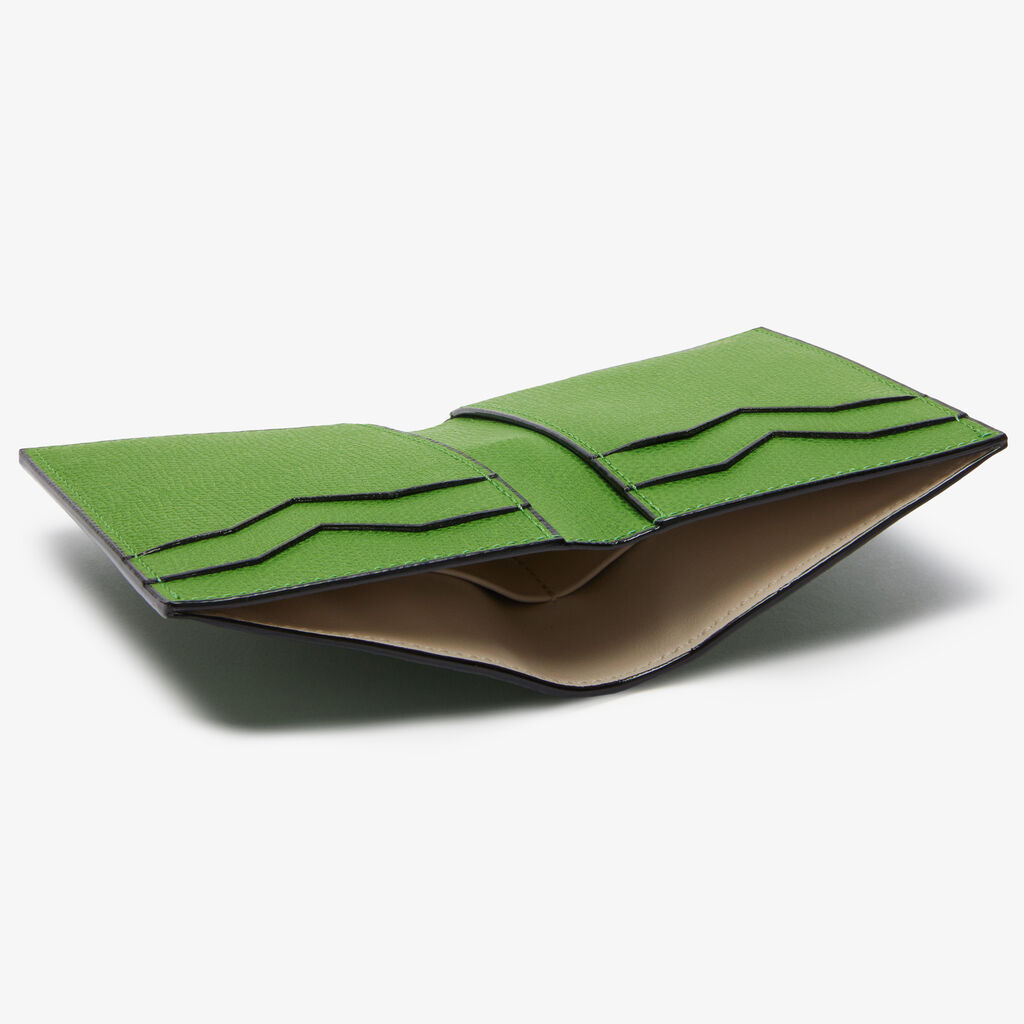 Valextra Portafoglio Bifold Di Lusso In Pelle Verde | Valextra