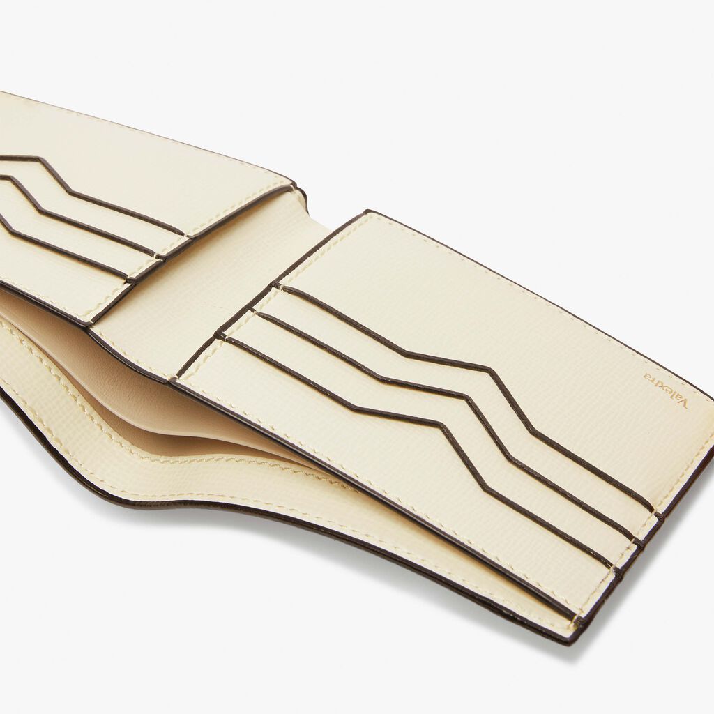 Valextra Portafoglio Bifold In Pelle Bianca | Valextra