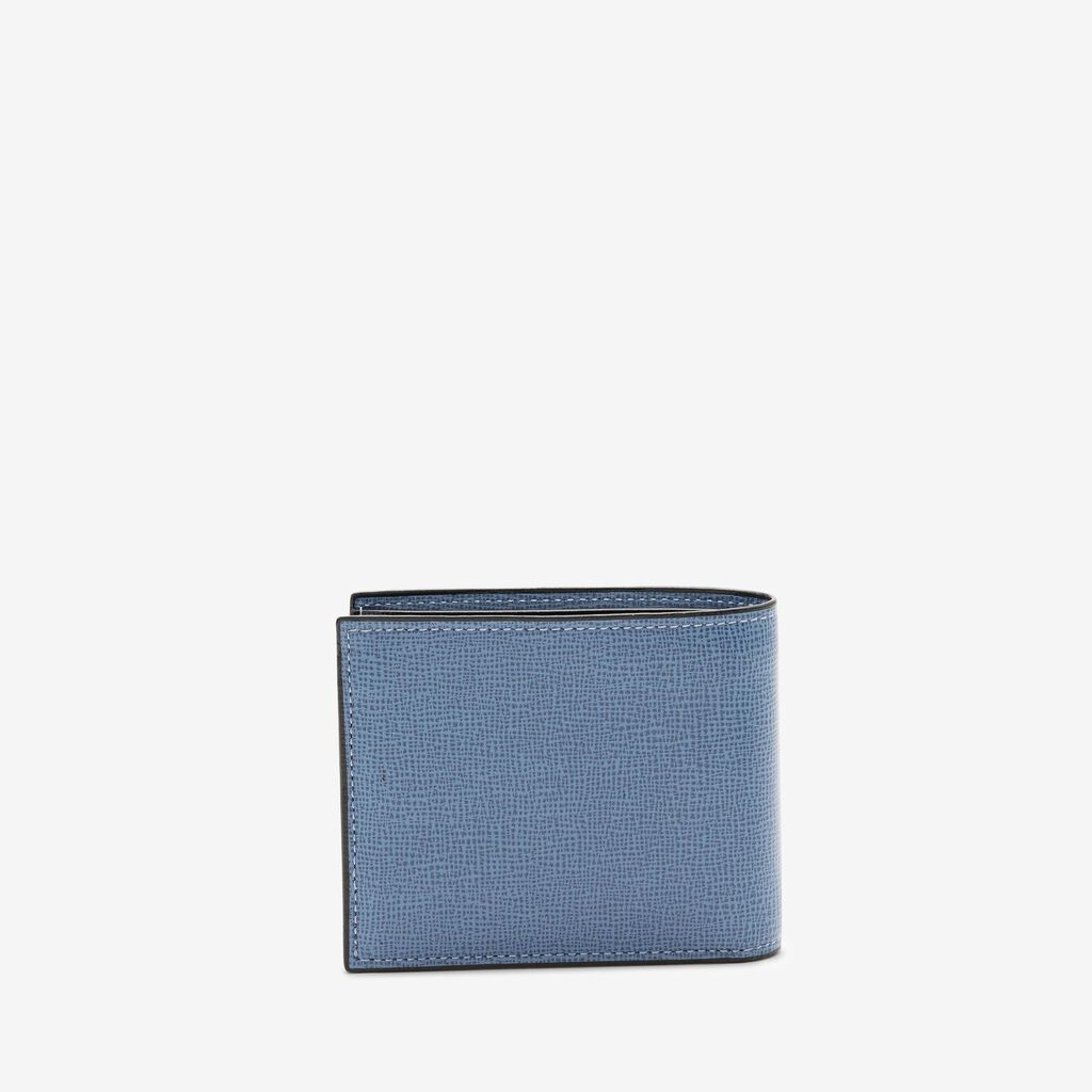Valextra Portafoglio Bifold Piccolo In Pelle Blu Cobalto | Valextra