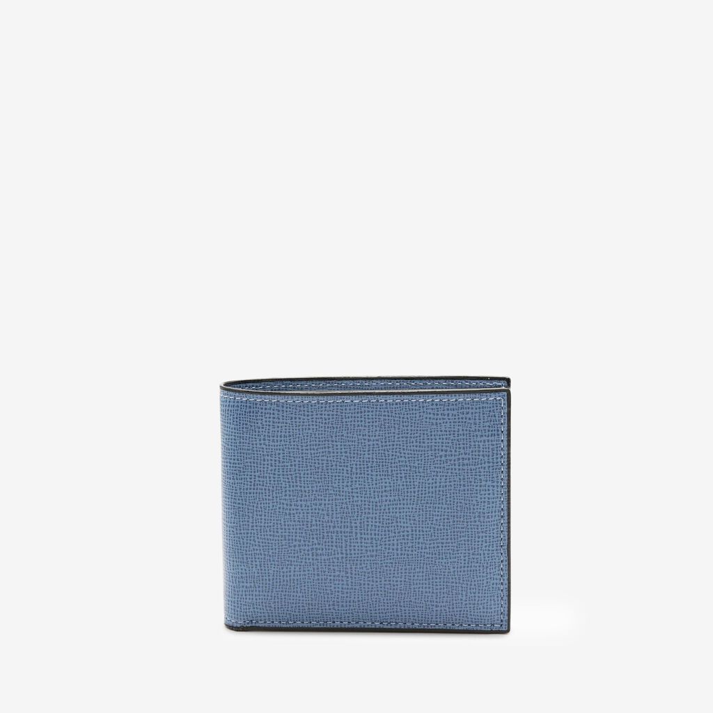 Valextra Portafoglio bifold piccolo in Pelle Blu Cobalto | Valextra