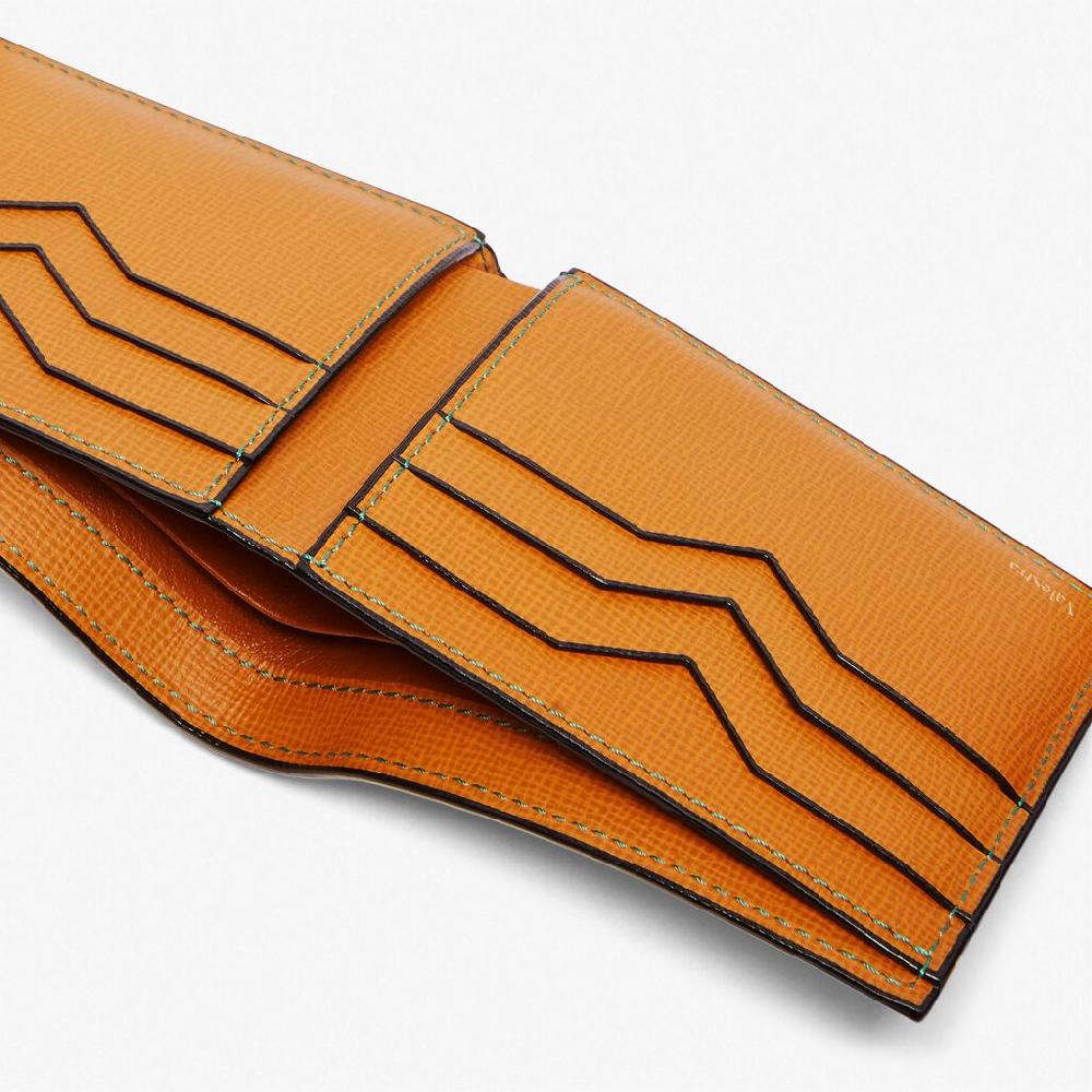 Valextra Portafoglio Classico Bifold In Pelle Marrone | Valextra