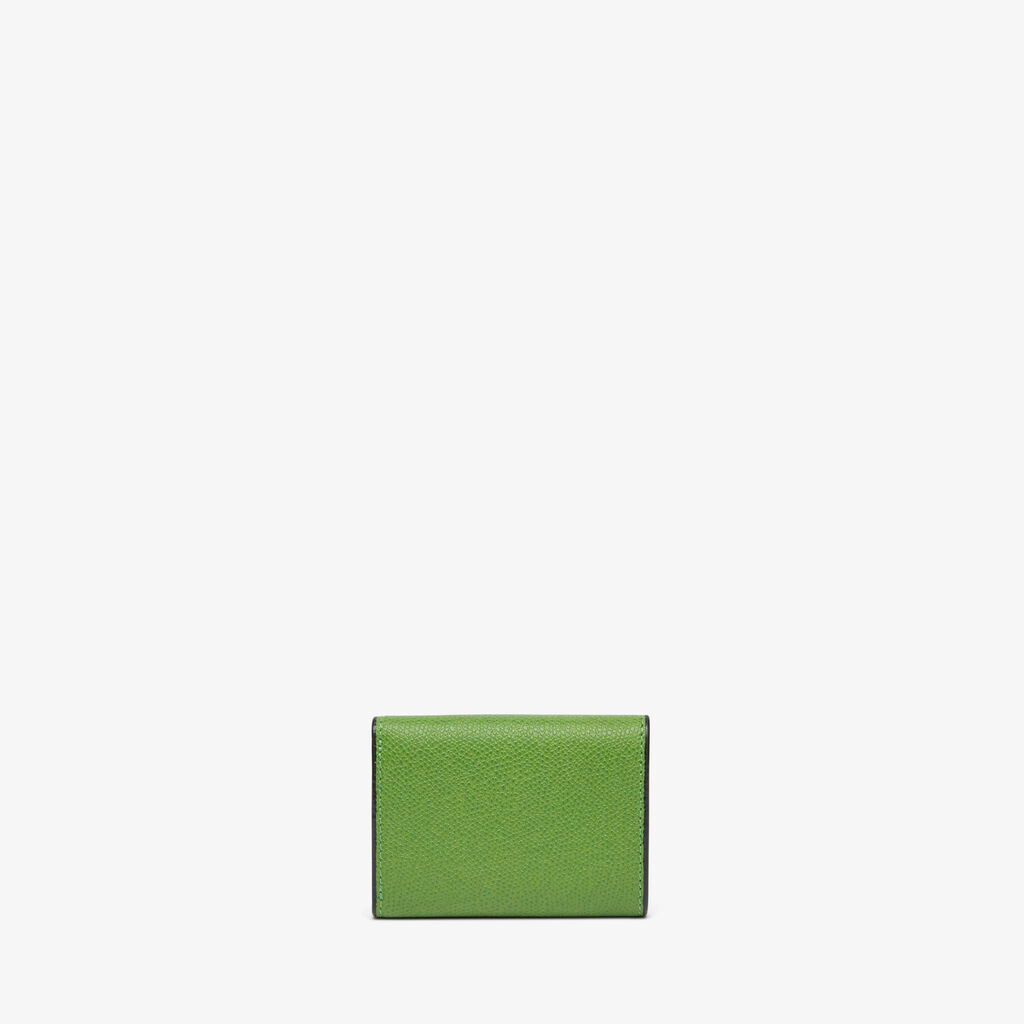 Valextra Portafoglio Compatto Bifold In Pelle Verde | Valextra
