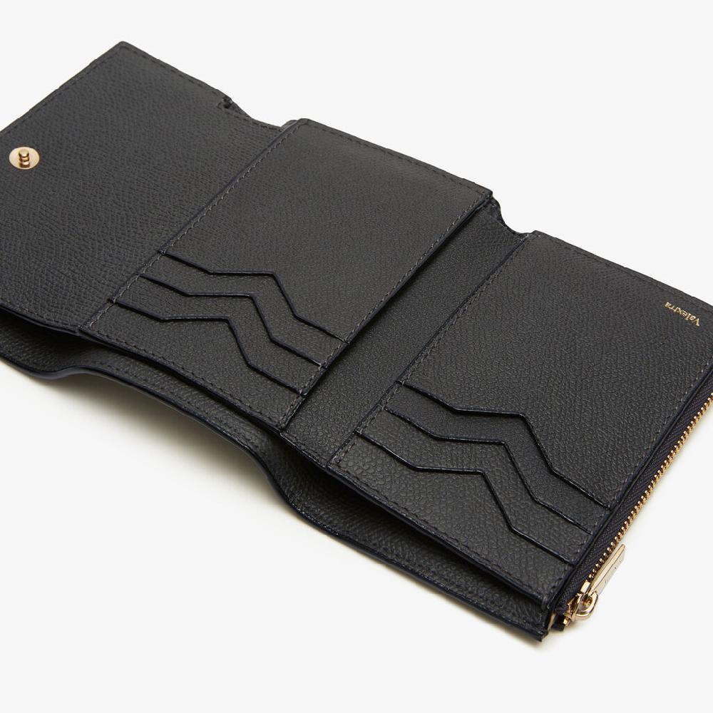 Valextra Portafoglio Compatto Da Uomo In Pelle Grigia | Valextra Pocket