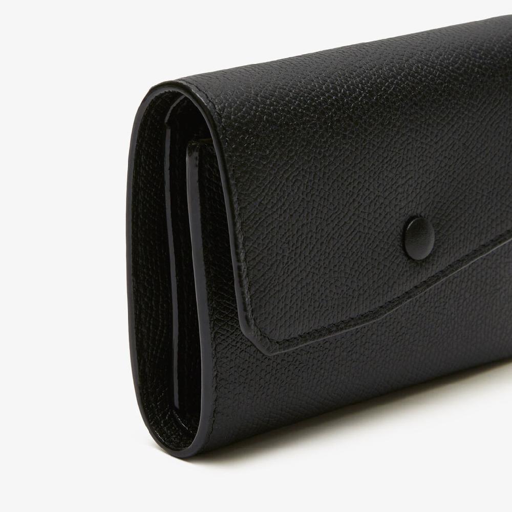 Valextra Portafoglio Compatto Di Lusso In Pelle Nera | Valextra Pocket