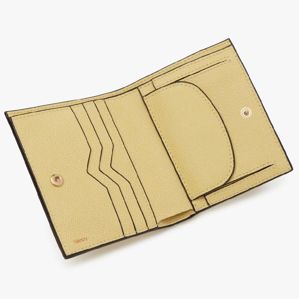 Valextra Portafoglio Da Donna Di Lusso In Pelle Gialla | Valextra